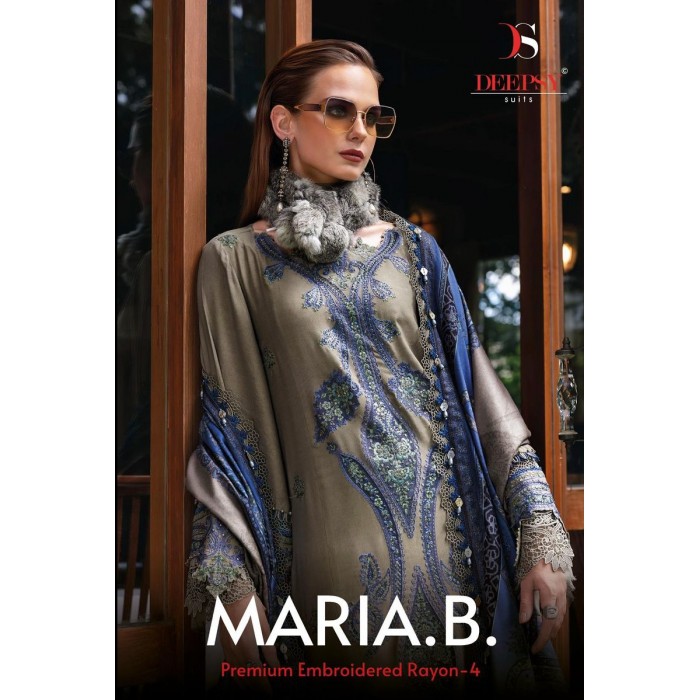 Deepsy Maria B Premium Embroidered Rayon 4 Pakistani Salwar Suits